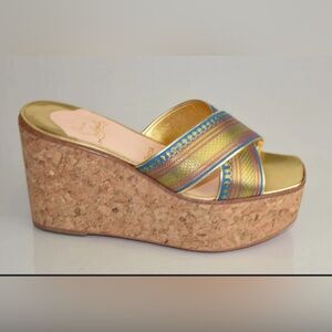 Christian Louboutin Maichor Wedge Cork Slide